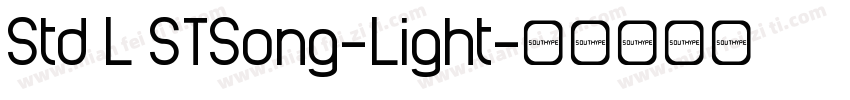 Std L STSong-Light字体转换